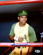 Reggie Jackson Autographed Framed 8x10 Photo Oakland A's Beckett BAS Stock #220493