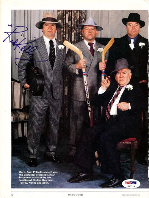 Red Kelly Autographed Magazine Page Photo PSA/DNA #U93729