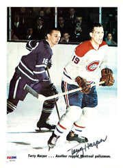 Terry Harper & David Keon Autographed Magazine Page Photo PSA/DNA #U93782