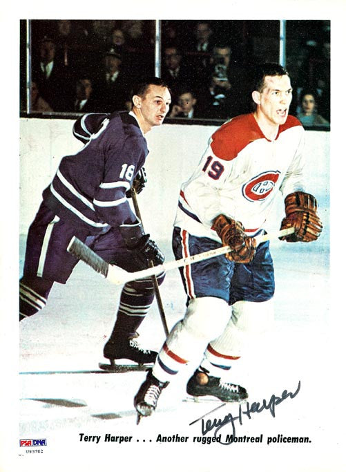 Terry Harper & David Keon Autographed Magazine Page Photo PSA/DNA #U93782