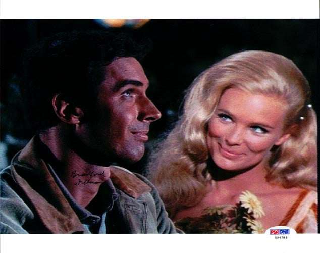 Bradford Dillman Autographed 8x10 Photo Big Valley PSA/DNA #U94786