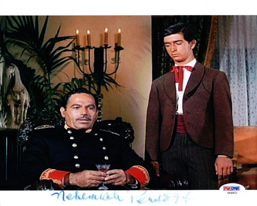 Nehemiah Persoff Autographed 8x10 Photo Big Valley PSA/DNA #U94821