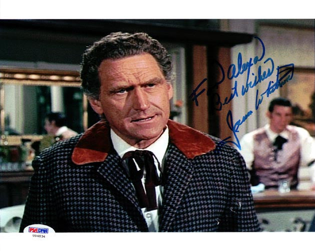 James Whitmore Autographed 8x10 Photo Big Valley PSA/DNA #U94834