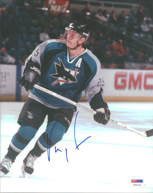 Vincent Damphousse Autographed 8x10 Photo San Jose Sharks PSA/DNA #U96194