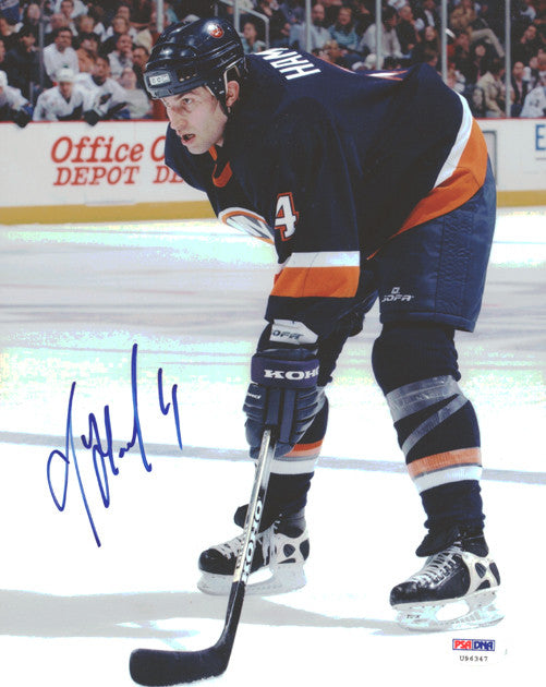 Roman Hamrlik Autographed 8x10 Photo New York Islanders PSA/DNA #U96347