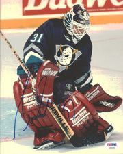 Guy Hebert Autographed 8x10 Photo Anaheim Ducks PSA/DNA #U96380