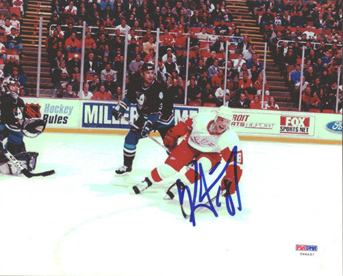 Kirk Maltby Autographed 8x10 Photo Detroit Red Wings PSA/DNA #U96637