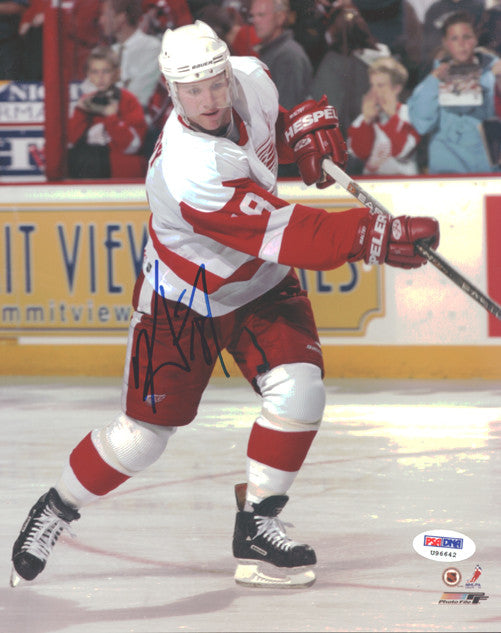 Kirk Maltby Autographed 8x10 Photo Detroit Red Wings PSA/DNA #U96642