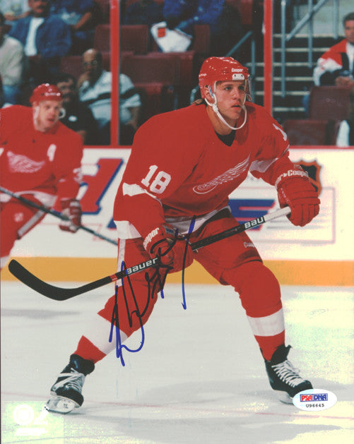 Kirk Maltby Autographed 8x10 Photo Detroit Red Wings PSA/DNA #U96645