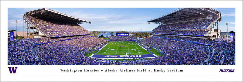 Unsigned Washington Huskies Panoramic Photo Alaska Airlines Field Stock #265526