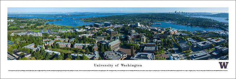 Unsigned Washington Huskies Panoramic Photo Campus Overhead Stock #265523