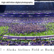 Unsigned Washington Huskies Panoramic Photo 2024 Field Storm vs. Michigan Stock #265525