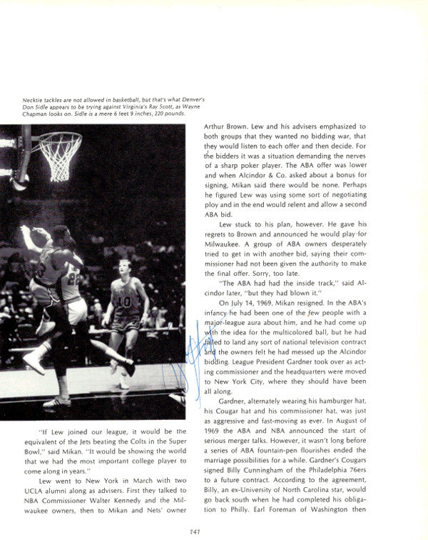 Rick Barry & Ray Scott Autographed Magazine Page Photo PSA/DNA #V57489