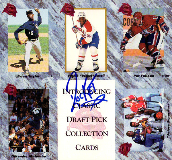 Rocket Ismail Autographed 7x7.5 1991 Draft Pick Collection Uncut Trading Card Sheet PSA/DNA #W64402