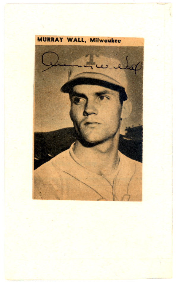 Murray Wall Autographed 2x3 Magazine Page Photo Boston Red Sox JSA SKU #113202