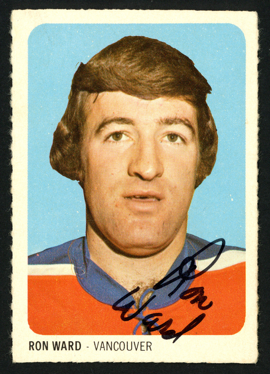 Ron Ward Autographed 1973-74 Quaker Oats WHA Card #34 Vancouver Blazers SKU #151754