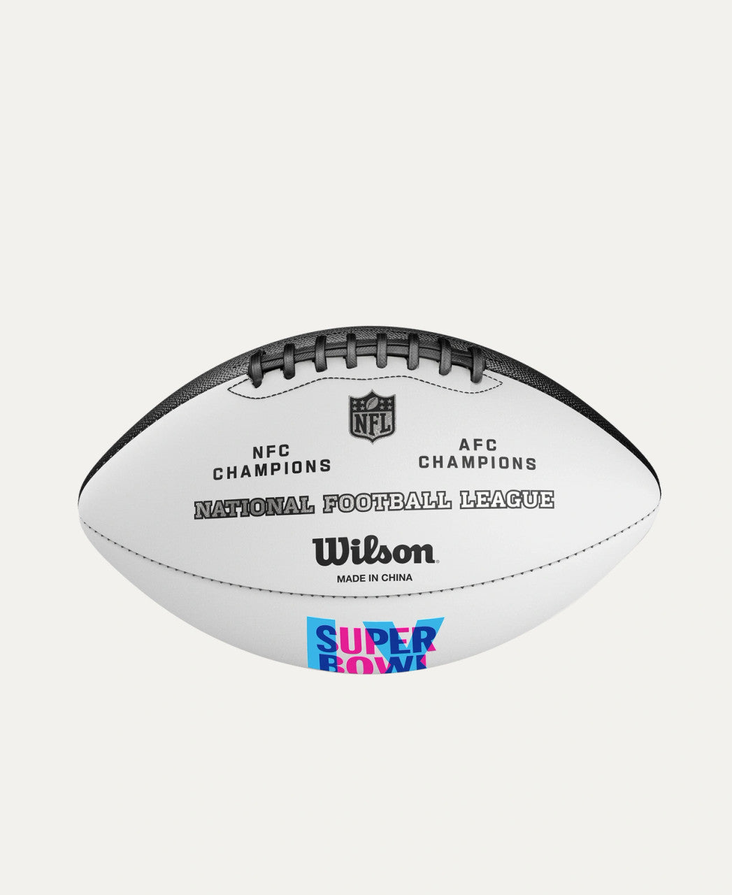 Unsigned Official NFL Super Bowl LX White Logo Football Stock #260041