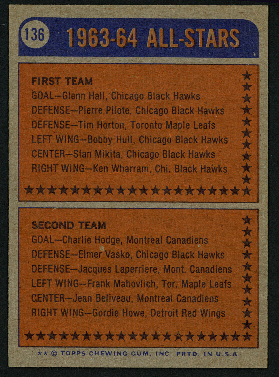 Bill White Autographed 1974-75 Topps Card #136 Chicago Blackhawks SKU #150090