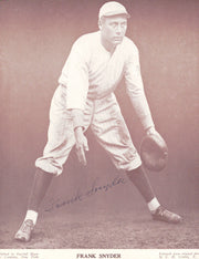Frank Snyder Autographed M114 Baseball Magazine Page Photo PSA/DNA #Y05488