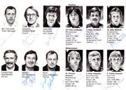 1981 Team Sweden Autographed 4x6 Program With 23 Total Signatures Including Pelle Lindbergh PSA/DNA #Z05646