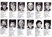 1981 Team Sweden Autographed 4x6 Program With 23 Total Signatures Including Pelle Lindbergh PSA/DNA #Z05646