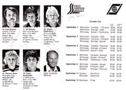1981 Team Sweden Autographed 4x6 Program With 23 Total Signatures Including Pelle Lindbergh PSA/DNA #Z05646