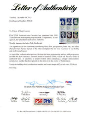 1981 Team Sweden Autographed 4x6 Program With 23 Total Signatures Including Pelle Lindbergh PSA/DNA #Z05646