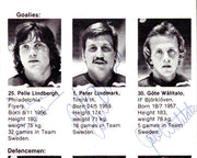 1981 Team Sweden Autographed 4x6 Program With 23 Total Signatures Including Pelle Lindbergh PSA/DNA #Z05646