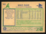 Mike Zuke Autographed 1983-84 O-Pee-Chee Card #322 Hartford Whalers SKU #151363