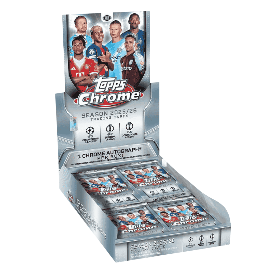 2025-26 Topps Chrome UEFA Club Competitions Soccer Hobby Box