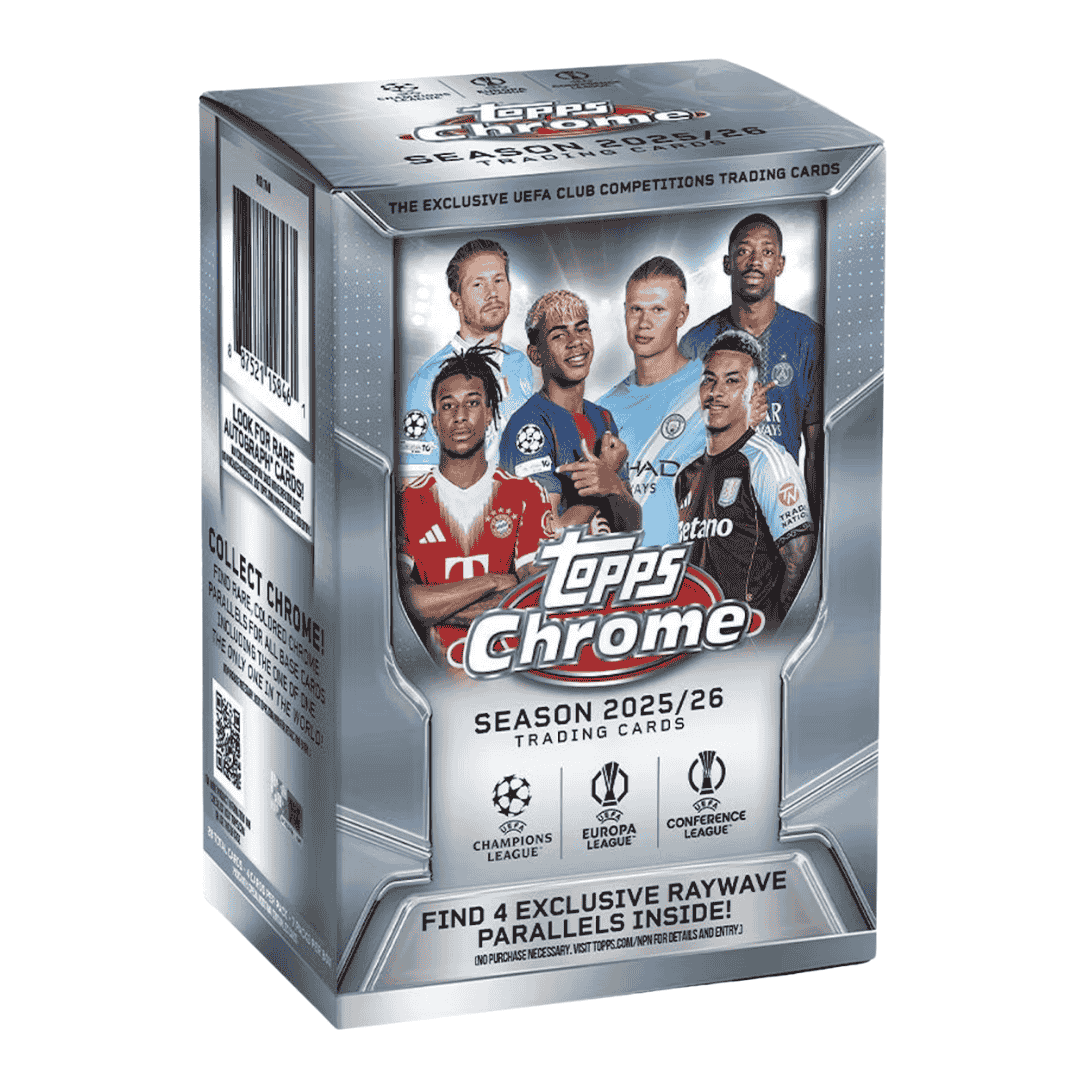 2025-26 Topps Chrome UEFA Club Competitions Soccer Blaster Box