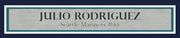 Julio Rodriguez Autographed Framed 16x20 Photo Seattle Mariners 1st Hit Beckett BAS QR Stock #221129