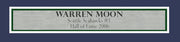 Seattle Seahawks Warren Moon Autographed Framed Blue Jersey "HOF 06" MCS Holo Stock #131916