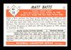 Matt Batts Autographed 1983 Bowman 1953 Bowman Reprint Card #22 Detroit Tigers SKU #171323