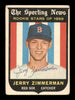 Jerry Zimmerman Autographed 1959 Topps Rookie Card #146 Boston Red Sox SKU #182939