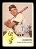 Lou Clinton Autographed 1963 Fleer Card #6 Boston Red Sox SKU #171422