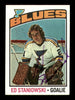 Ed Staniowski Autographed 1976-77 Topps Rookie Card #104 St. Louis Blues SKU #183159