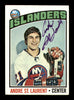 Andre St. Laurent Autographed 1976-77 Topps Card #29 New York Islanders SKU #183161