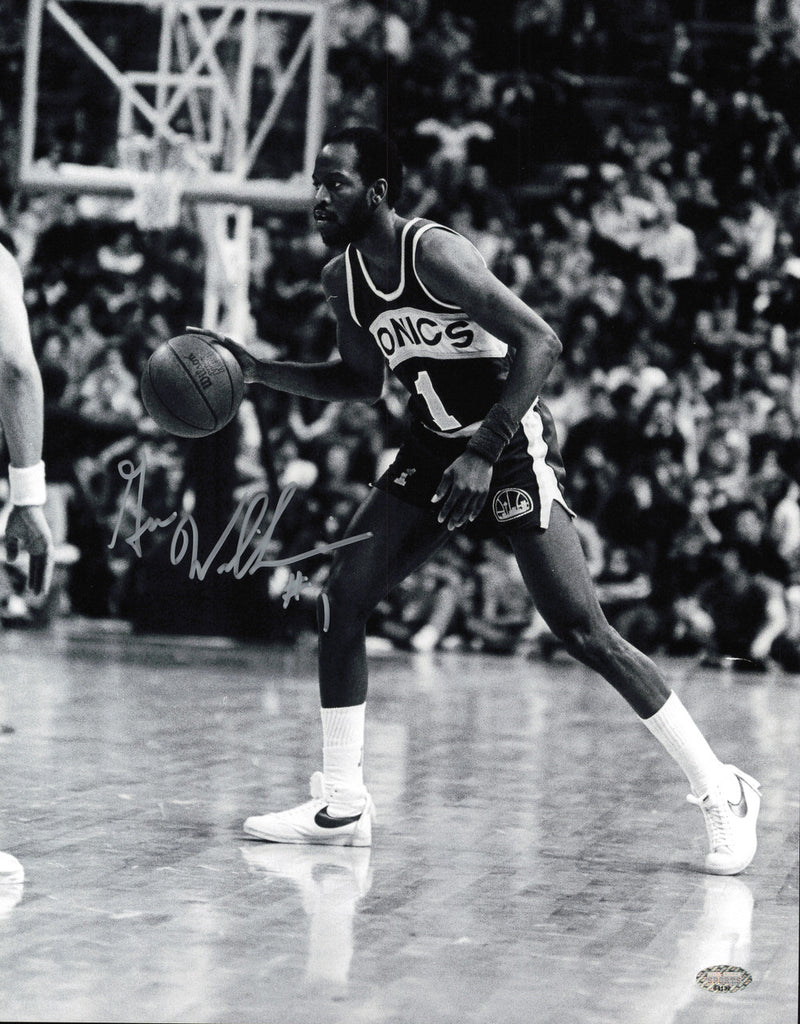 Gus Williams Autographed 11x14 Photo Seattle Supersonics MCS Holo #64132