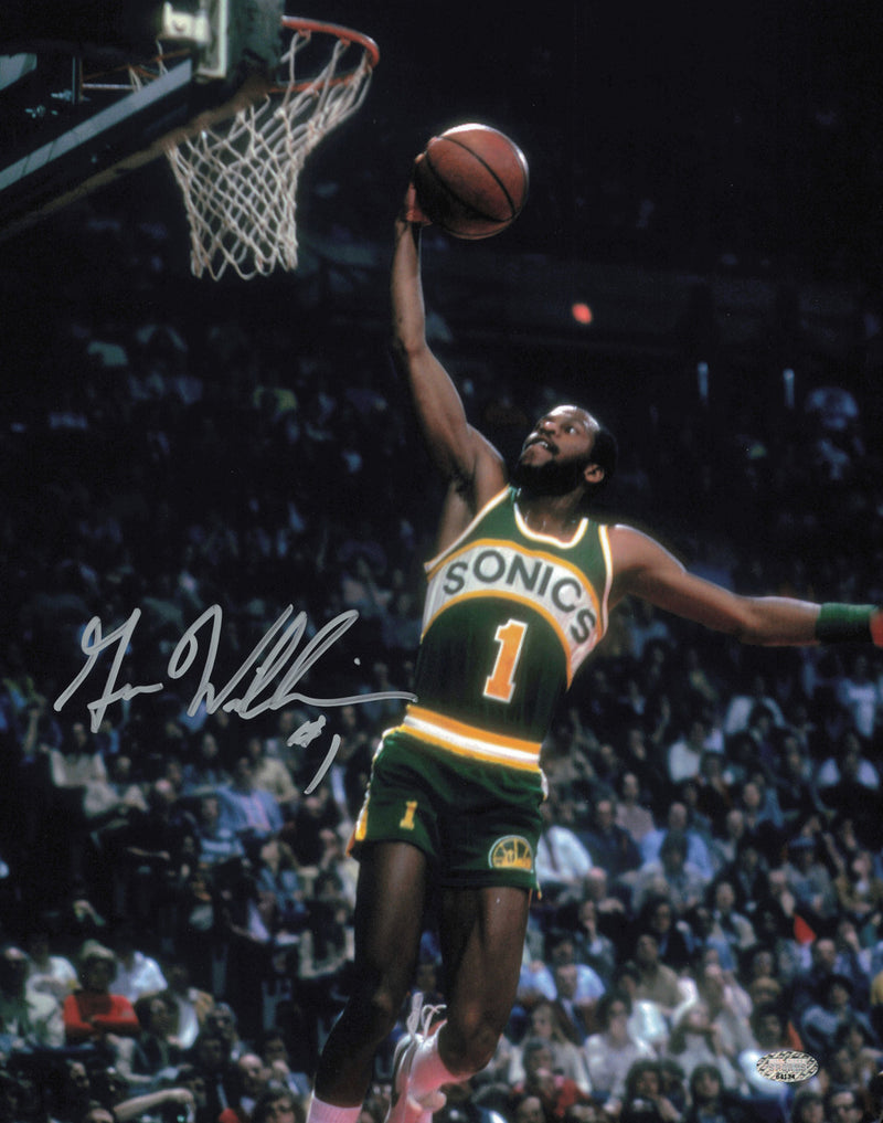Gus Williams Autographed 11x14 Photo Seattle Supersonics MCS Holo #64134