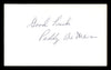 Paddy DeMarco Autographed 3x5 Index Card "Good Luck" SKU #186882