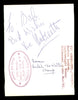 Vic Andretti Autographed 4x5 Photo Boxer "To Bob" SKU #186884