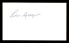 Les Sprague Autographed 3x5 Index Card SKU #186896