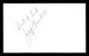 Joey Giardello Autographed 3x5 Index Card "Best of Luck" SKU #186897
