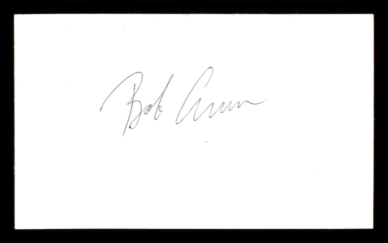 Bob Arum Autographed 3x5 Index Card Promoter SKU #186905