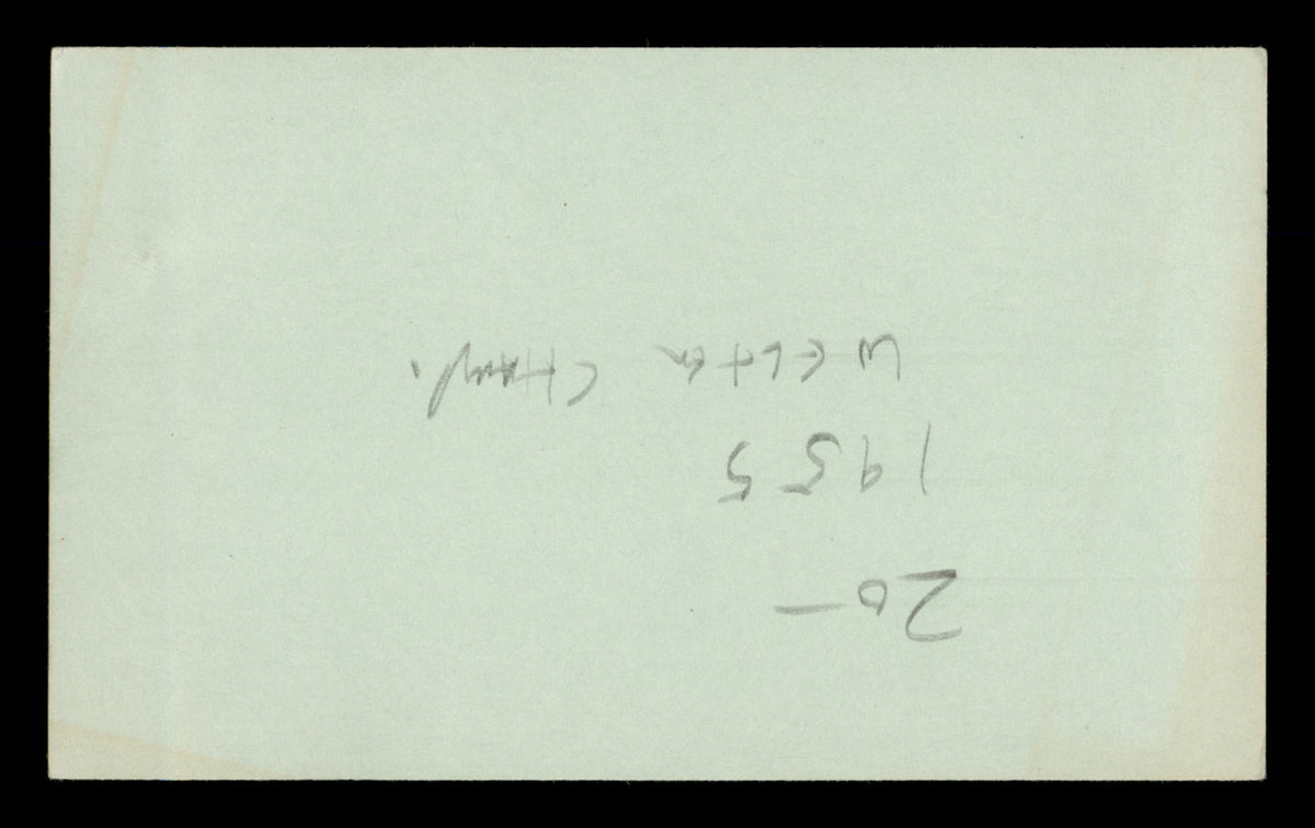 Tony DeMarco Autographed 3x5 Index Card "Good Luck" SKU #186916