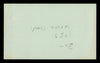Tony DeMarco Autographed 3x5 Index Card "Good Luck" SKU #186916