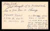 Pete Zivic Autographed 4x6 Card Boxing Champ "Sincerely" SKU #186928