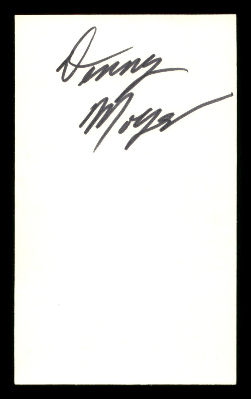 Denny Moyer Autographed 3x5 Index Card SKU #186945