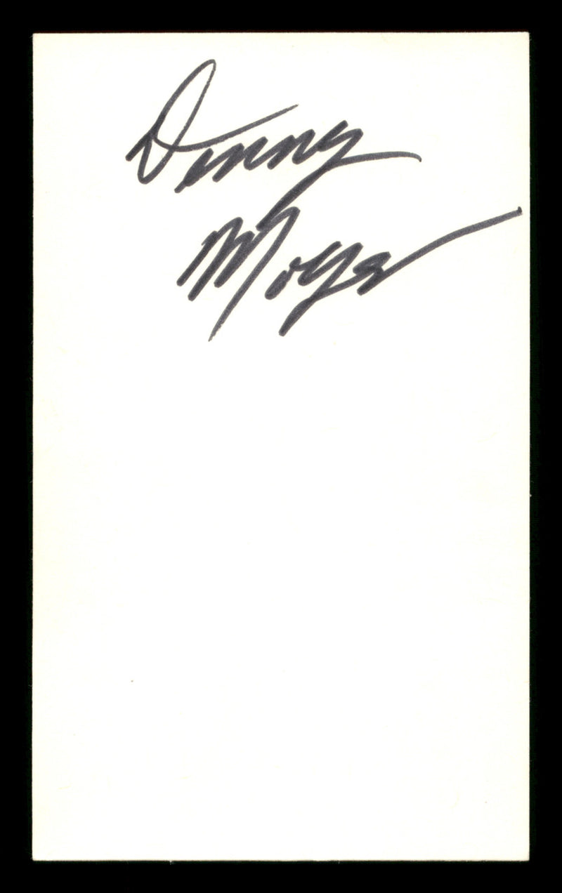 Denny Moyer Autographed 3x5 Index Card SKU #186945
